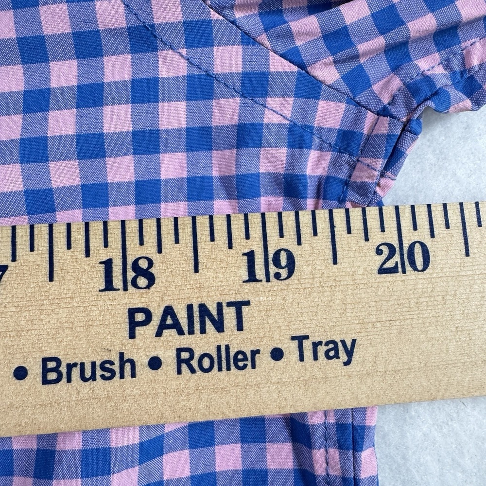Vineyard Vines Tucker Performance Shirt‎ Mens Small Pink Blue Gingham Stretch - Picture 5 of 6